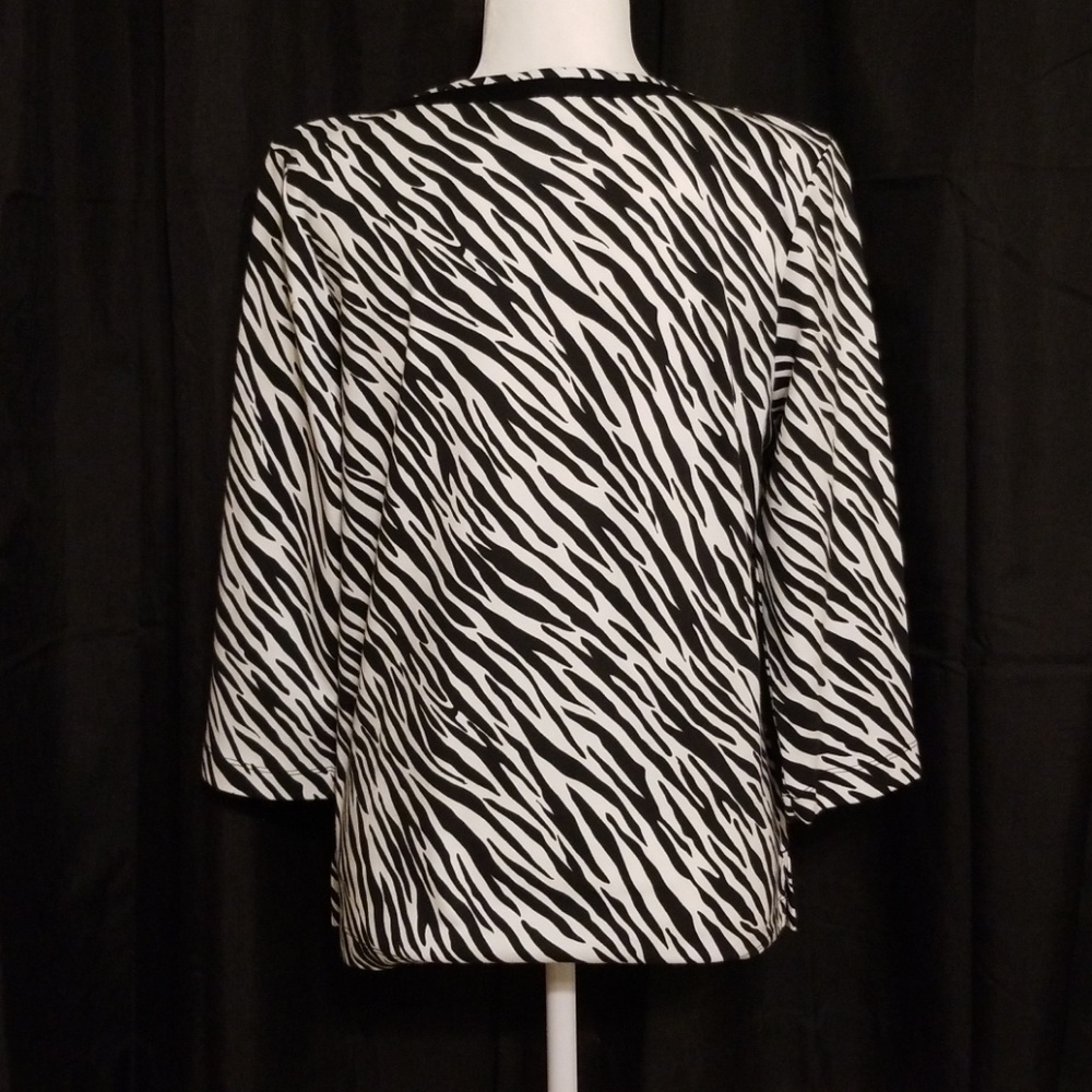 Westbound zebra print knit blouse - Picture 5 of 7